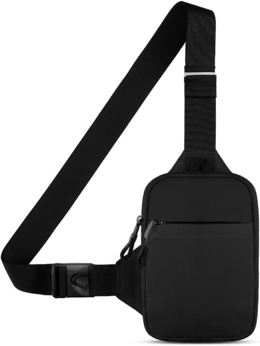 Mini Crossbody Sling Bag - Water-Resistant Dual Pocket Chest Pack - Lightweight